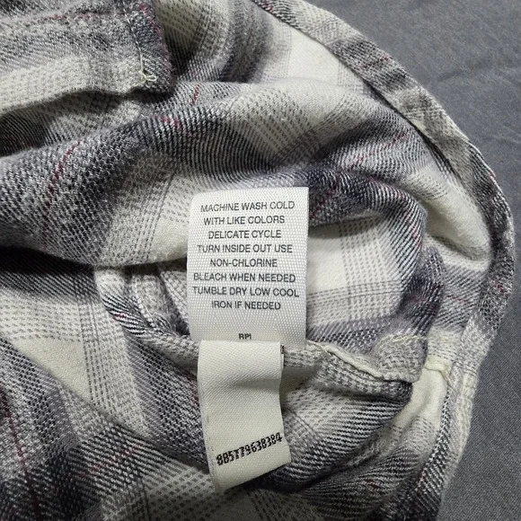 Mudd Flannel Shirt Check Pattern Womens Large - Picture 7 of 13